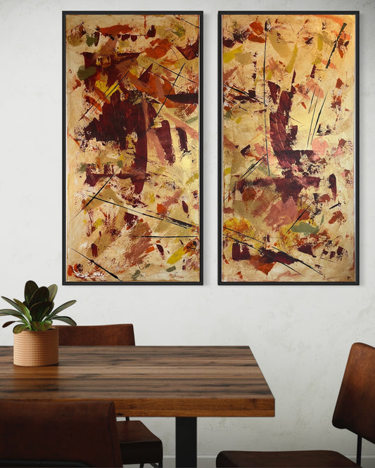 The Journey 24x48 each (2 canvases)